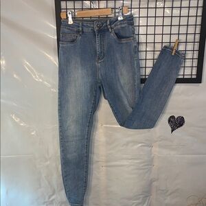 Simons Light Blue high waisted Skinny Jeans with stretch